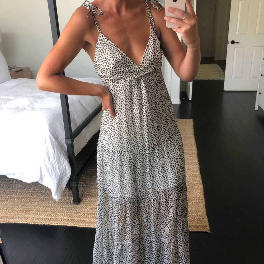 NWT Chiffon Tiered Maxi Dress